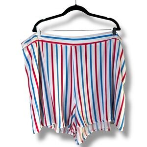 Modcloth x Barbie Size 3X Striped Pull On‎ Shorts Retro Casual Vintage Inspired